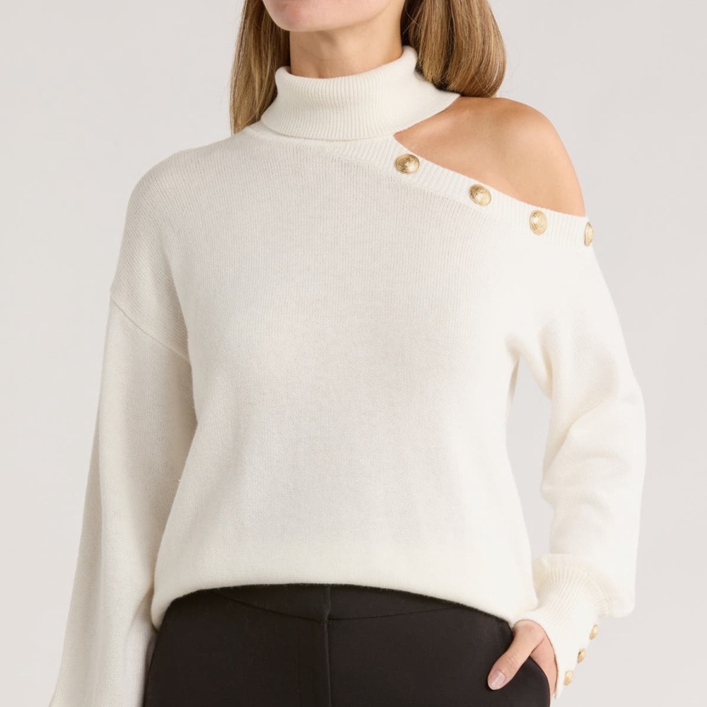 L'AGENCE Brixby Cutout Sweater